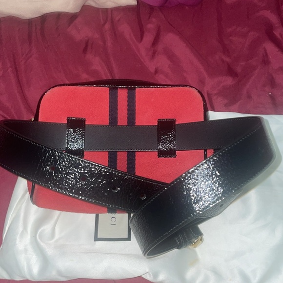 Gucci Small Suede Ophidia Belt Bag - Picture 14 of 16